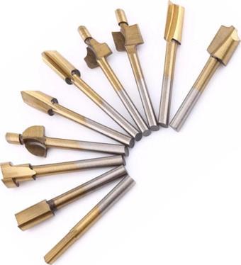 Toolings Freze Uç Takımı 10 Lu Set Gravür Aletleri İçin
