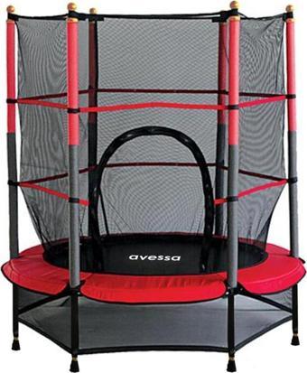 Avessa Çocuk Korumalı Trambolin 140 cm Fileli Trampolin