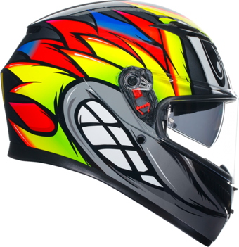 Agv K3 Kapalı Kask Bırdy 2.0 Gri-sarı-kırmızı X-LARGE