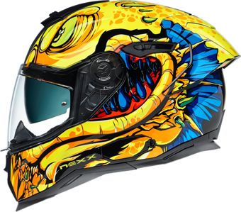 Nexx Sx.100r Abısal Kapalı Kask Sarı-mavi LARGE