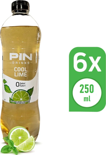 Cool Lime - Şekersiz & Kalorisiz 250 ml X 6 Adet