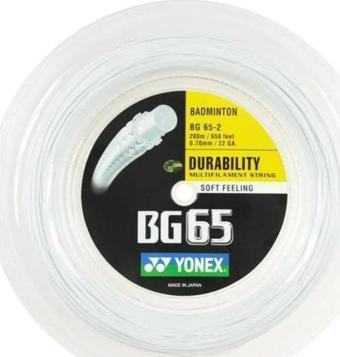 Yonex Bg 65 Badminton Kordajı 0.70 mm 200 Metre Beyaz