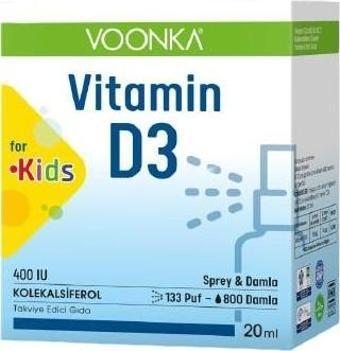 Voonka Vitamin D3 20ML For Kids