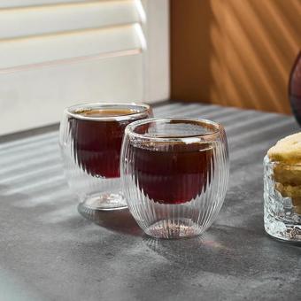 Perotti Lineo Cidarlı Bardak 2'li 80 ml