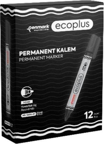 Penmark Permanent Marker  Yuvarlak Uç Ecoplus Siyah