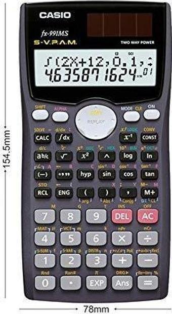 Casio FX-991MS Bilimsel Fonksiyonlu Hesap Makinesi