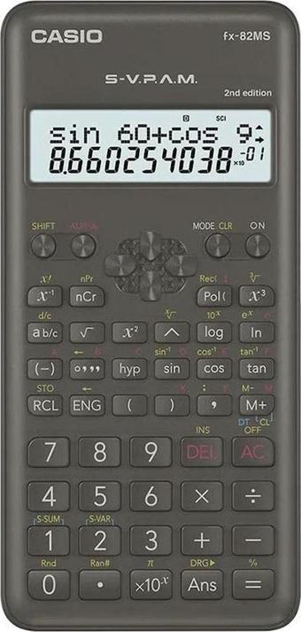 Casio FX-82MS 2. Versiyon Bilimsel Fonksiyonlu Hesap Makinesi