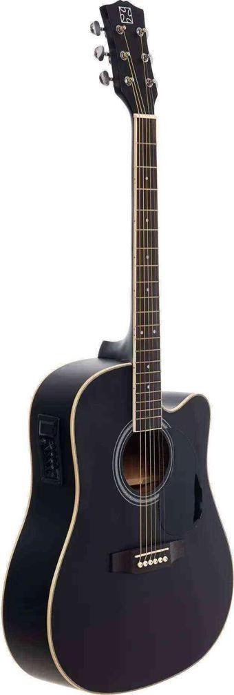 Strauss SA-220 BK Elektro Akustik Gitar - Siyah