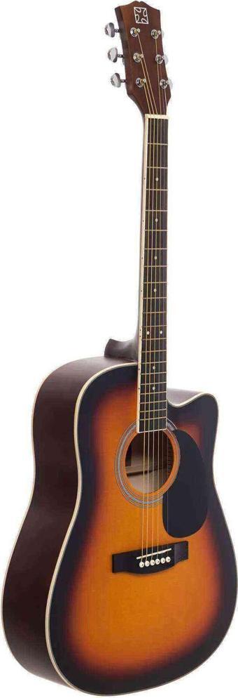 Strauss SA-210 SB Akustik Gitar - Sunburst