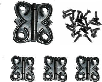 4 Adet Eko Menteşe Oksit Ve Vidaları 20x18 mm Kutu ve Sandık Menteşesi Hobi Maket