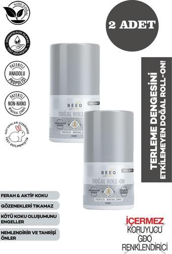 Bee'o Apicare Propolisli Erkek Roll-On Deodorant 50 ml 2 Adet