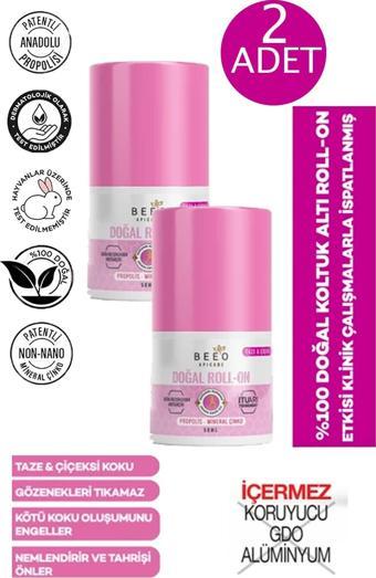 Bee'o Apicare Propolisli Kadın Roll-On Deodorant 50 ml 2 ADET