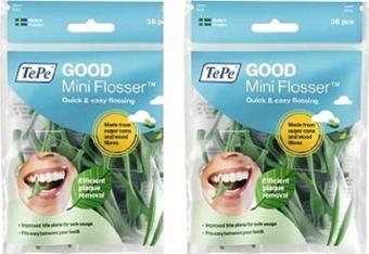 Tepe Good Mini Flosser 36 Adet | Çatallı Diş İpi 2 Kutu