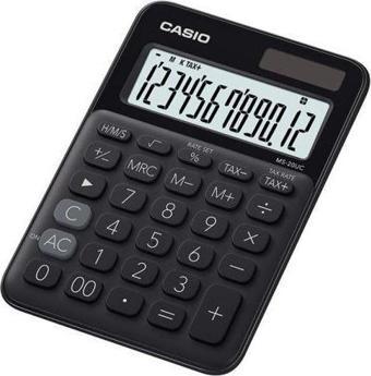 Casio MS-20UC-BK 12 Hane Siyah Masa Üstü Hesap Makinesi