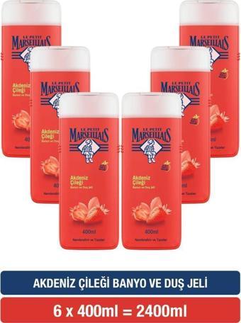 Le Petit Marseillais Akdeniz Çileği Duş Jeli 400 ml x6