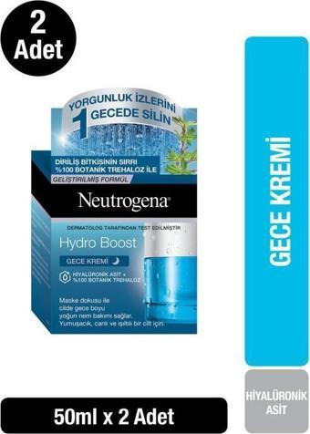 Neutrogena Hydro Boost Gece Kremi 50 ml x2