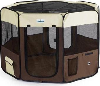 Zampa Pet Park Oyun Alanı Krem Kahverengi 91x91x54 Cm