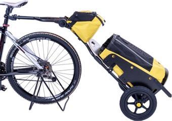 Mamut Trailers Shopper Bisiklet Römorku Bisiklete Takılabilen Pazar Ve Market Arabası Katlanabilir Şişme Lastikli