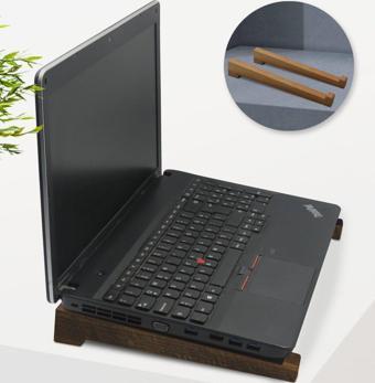 BK Gift Taşınabilir Ahşap Ceviz Notebook Laptop Standı
