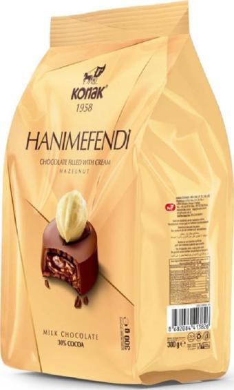 Konak Hanımefendi Fındık Parçacıklı Dolgulu Sütlü Çİkolata 300 GR