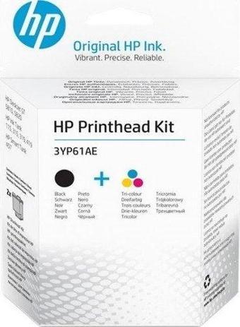 HP 3YP61AE Siyah ve Üç Renkli GT Serisi İçin Baskı Kafası Takımı Ink Tank 115, 315, 415, 319, 419