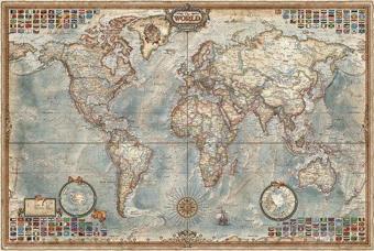 Educa 16005 Political Map Of The World  1500 Parça Puzzle