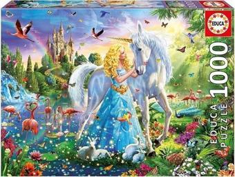 Educa 17654 The Princess And The Unicorn 1000 Parça Puzzle