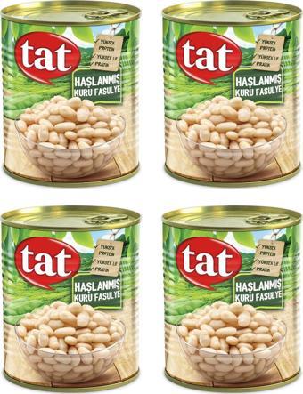 Tat Haşlanmış Kuru Fasulye 800 gr x 4 Adet