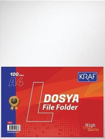 KRAF L POSET DOSYA A4 100 LÜ 1011