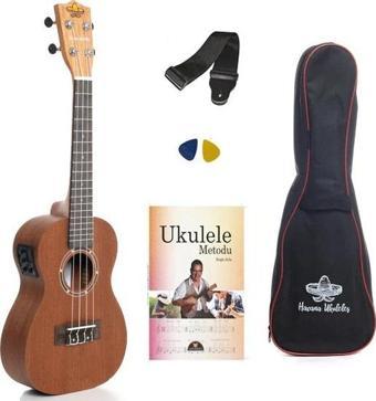 Havana HK-54EQ Elektro Concert Ukulele- Maun