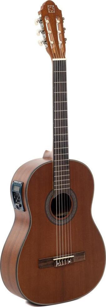 Strauss ST-25CE Elektro Klasik Gitar - Maun