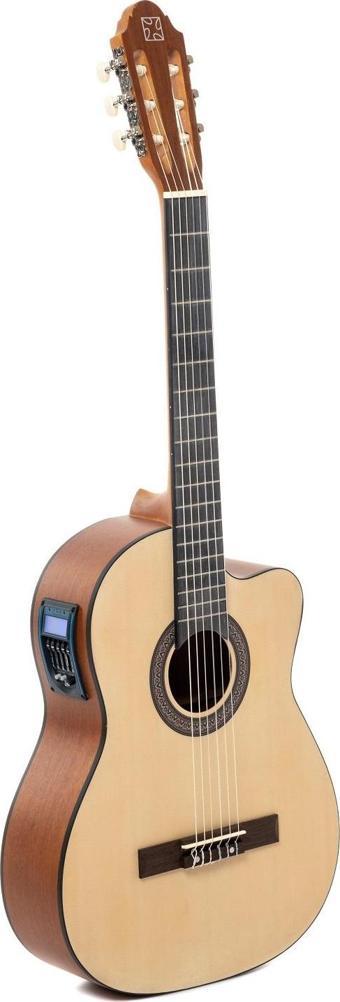 Strauss ST-2CE Elektro Klasik Gitar - Ladin