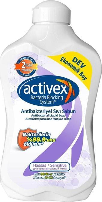 Activex Antibakteriyel Sıvı Sabun Hassas 1,5 Lt