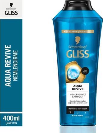 Gliss Aqua Revive Nemlendirici Şampuan Normal Ve Kuru Saçlar 400 Ml