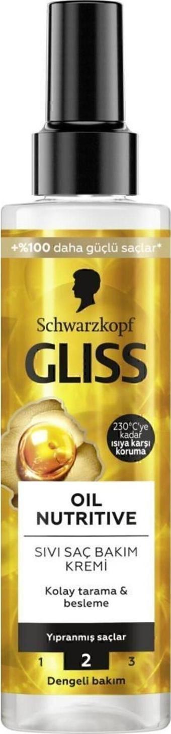 Gliss Sıvı Saç Kremi 200Ml Oil Nutritive