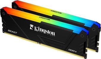 Kingston Beast RGB 32GB (2x16GB) DDR4 3600MHZ Siyah CL18 Ram-KF436C18BB2AK2/32TR