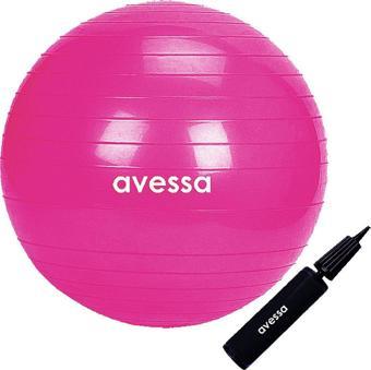 Avessa Pilates Topu 55 cm Pembe Pompalı