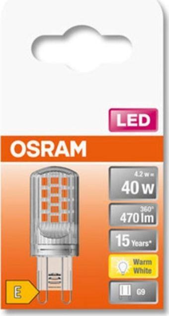 OSRAM LED PIN G9 4.2W SARI IŞIK