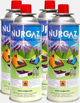 NURGAZ 220 Gr Kartuş Tüp 4 Adet