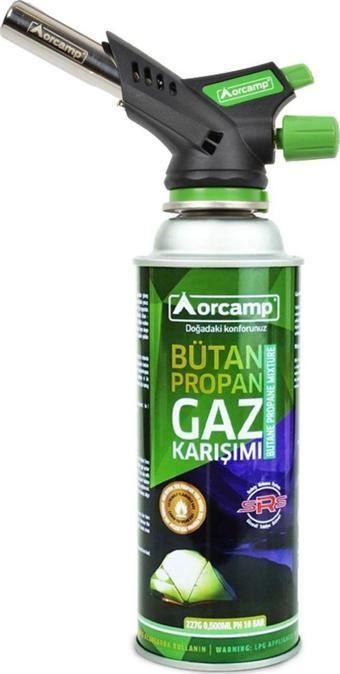 Orcamp Çakmaklı Pürmüz + 227 Gr Gaz Kartuşu Seti