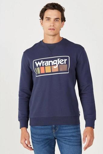 Wrangler Erkek Bisiklet Yaka Sweatshirt