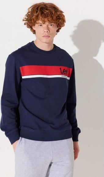 Lee Erkek Bisiklet Yaka Sweatshirt