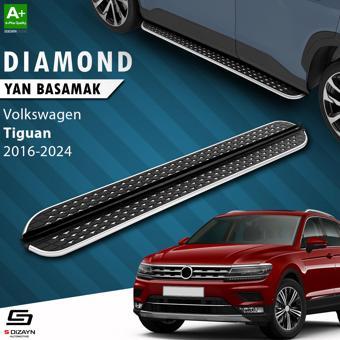 S-Dizayn VW Tiguan 2 Diamond Krom Yan Basamak 173 Cm 2016-2024