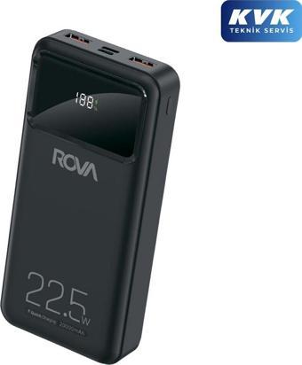 Rova PWS609 20000 Mah 22.5W Dijital Göstergeli Powerbank - KVK Teknik Servis Garantili