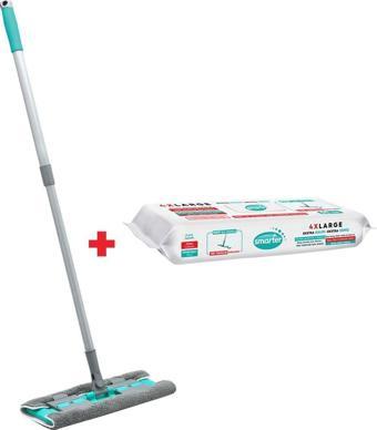 Smarter Magic Mop + Yer Temizlik Havlusu Hediyeli Paspas Mandallı Set Yüzey Bez Uyumlu