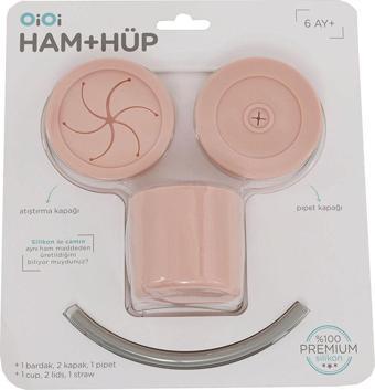 OiOi Ham + Hüp Pinky Pink / Powder Grey