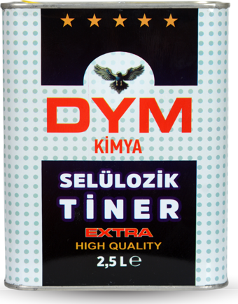 DYM Kimya Selülozik Tiner 2,5 Litre