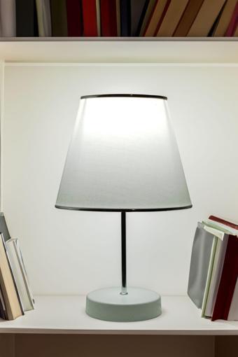 Eslight Stil Masa Lambası Abajur Beyaz Et22