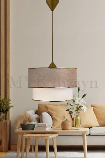 Eslight Sütlü Kahve Pasta Tekli Sarkıt Avize