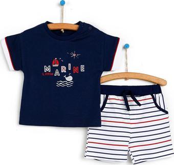 Bebbek Little Marine Tshirt-Şort Erkek Bebek